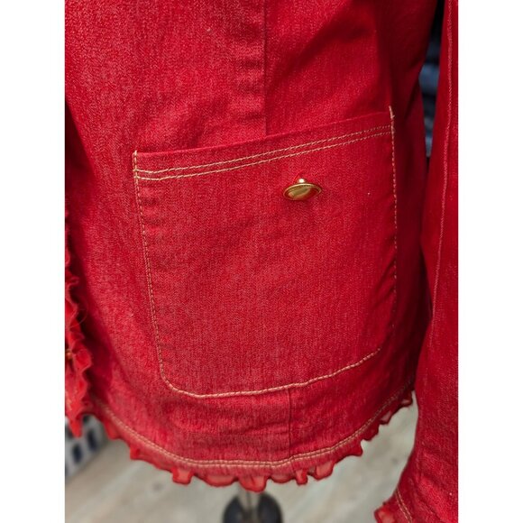 Joan Rivers Red Blazer in 18W - Picture 3 of 4